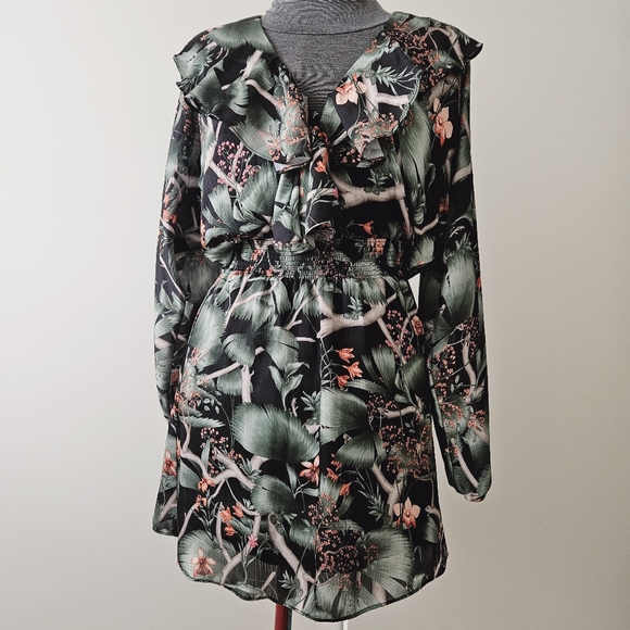 Johanna Ortiz x H&M Patterned Floral Mini Dress - Picture 3 of 15